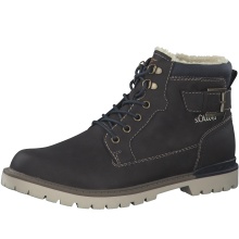 s.Oliver Winter Stiefelette 5-16253-29-302 - gefüttert, seitlicher Reissverschluss - dunkelbraun Herren